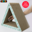 Skatrs Cute Triangle Cat Scratcher with 2g Premium Catnip Free on Sale