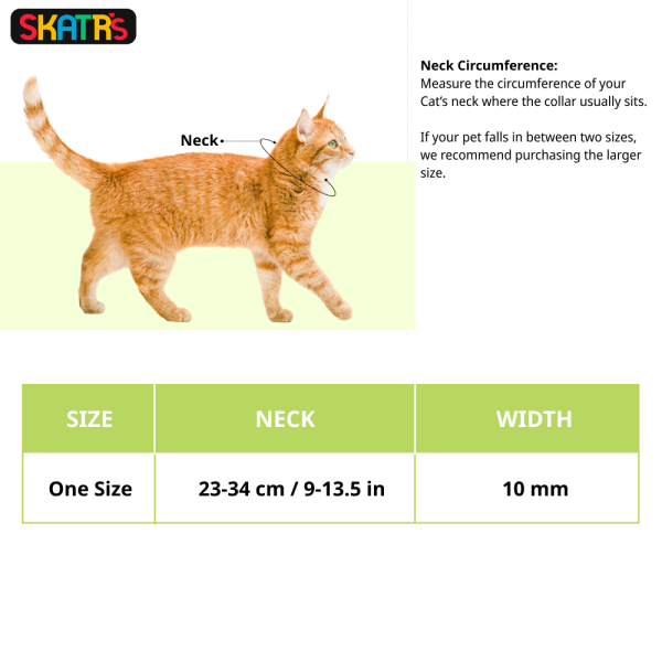 Skatrs Adjustable Collar with Bell for Cats & Kittens (Buy 1 Get 1) Hot on Sale