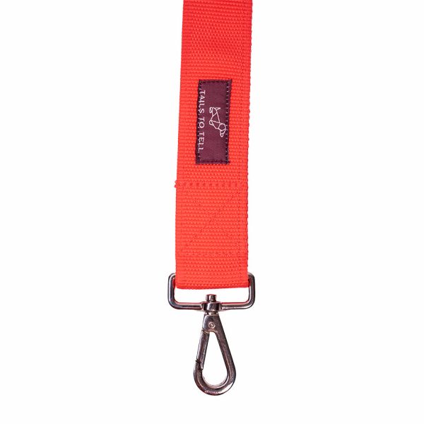 Tails to Tell Tactical Polyester Leash for Dogs (Red) For Cheap