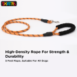 Skatrs Reflective Nylon Rope Leash for Dogs (Orange) Online