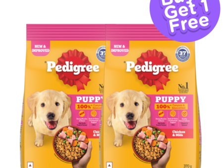 Pedigree Chicken and Milk Puppy Dog Dry Food (Limited Shelf Life) (Buy 1 Get 1) Online now