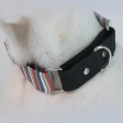 Dogobow Multi Stripe Martingale Collar for Dogs (Black) (Get a Bow Free) Online