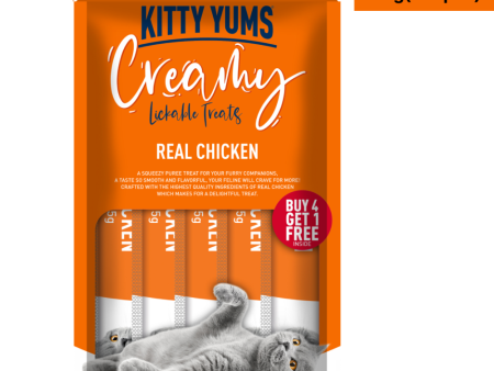 Kitty Yums Real Chicken Creamy Cat Treats Sale