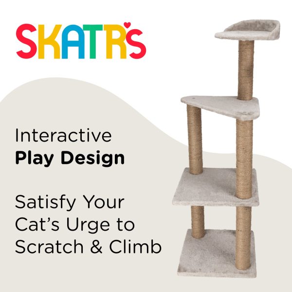 Skatrs Scratchy Wonderland Jumbo Multi Level Cat Tree with Sisal Posts Toy Online