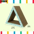 Skatrs Cute Triangle Cat Scratcher with 2g Premium Catnip Free on Sale