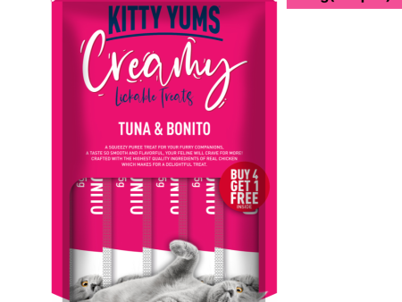 Kitty Yums Tuna & Bonito Creamy Cat Treats Supply