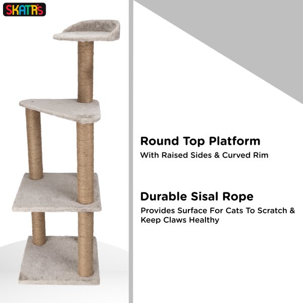 Skatrs Scratchy Wonderland Jumbo Multi Level Cat Tree with Sisal Posts Toy Online