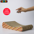 Skatrs Scratch Me Maybe Cat Scratcher with 2g Premium Catnip Free For Cheap