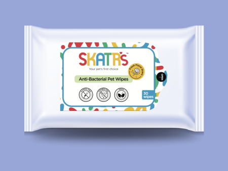 Skatrs Antibacterial Cleaning Wipes for Dogs and Cats Supply