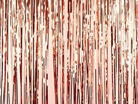 Rose Gold Foil Backdrop Curtain 1m x 3m For Sale