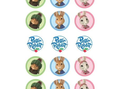 Peter Rabbit Edible Cupcake Images on Sale