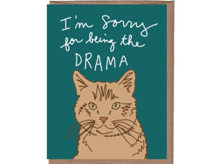 Drama Cat Card For Discount