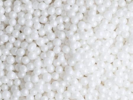 White Sugar Pearls 4mm - 80g Online Hot Sale