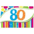 Bright and Bold 80th Invitations - 8 Pkt Hot on Sale