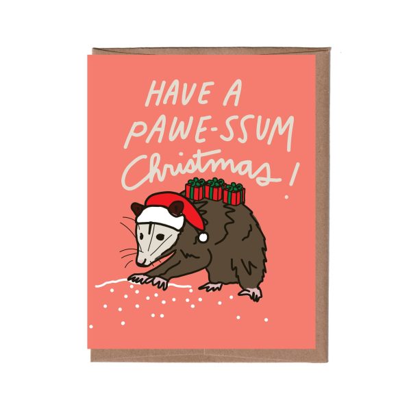 Possum Christmas Card For Sale