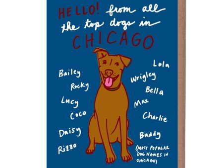 City Dog Names Card For Discount