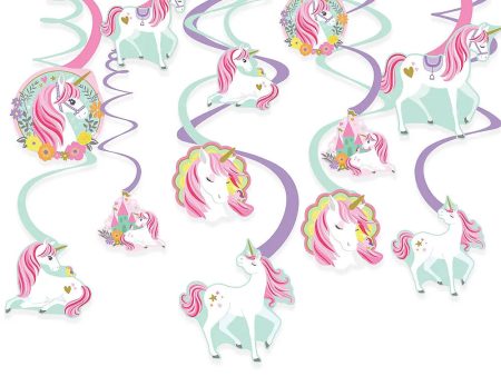 Magical Unicorn Hanging Swirl Decorations For Sale