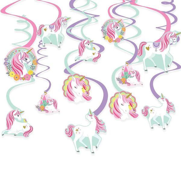 Magical Unicorn Hanging Swirl Decorations For Sale