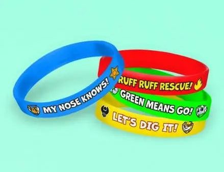 Paw Patrol Silicone Bracelets - Pack of 4 Online Hot Sale