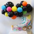 Neon Lights Balloon Garland by Pop Balloons Online