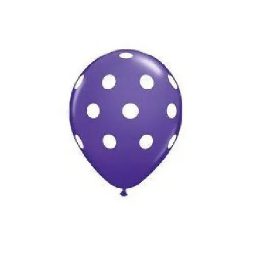 Purple Violet Polka Dot Balloon Fashion