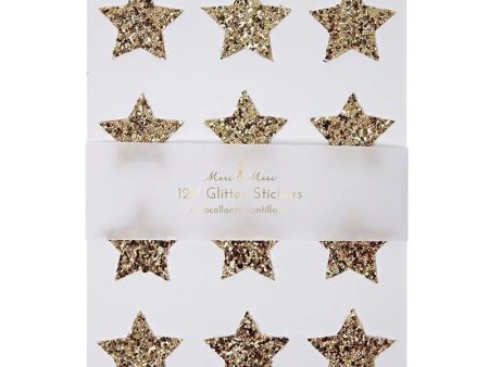 Meri Meri Gold Glitter Star Stickers Hot on Sale