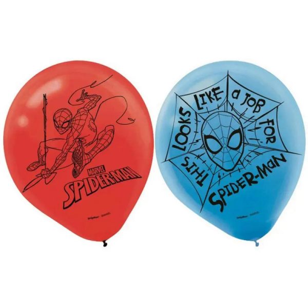 Spiderman Webbed Balloons - Pack of 6 Sale