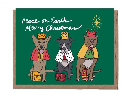 Three Wise Dogs Holiday Card Online Hot Sale