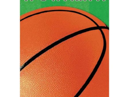 Basketball Fan Folded Invitations - 8 Pkt Online Sale