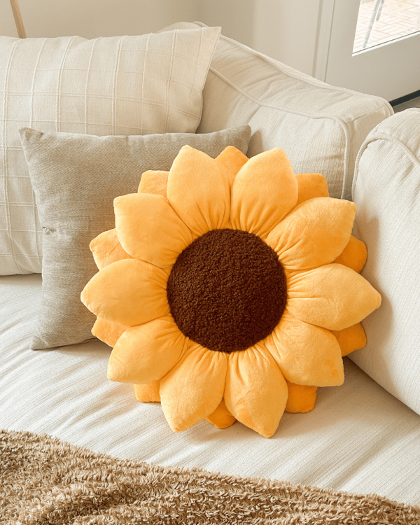 Sunflower Pillow - Golden Yellow Online