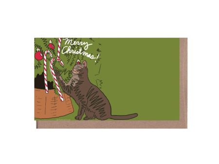 Candy Cane Cat Holiday Enclosure Note For Cheap