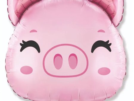 Pig Head SuperShape Foil Balloon For Sale