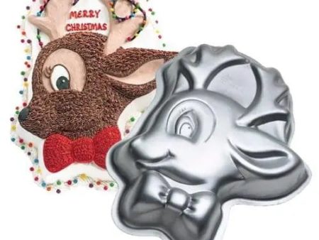 Christmas Rudy Reindeer Cake Tin Hire Online now