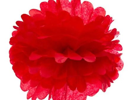 Red Tissue Pom Pom For Discount