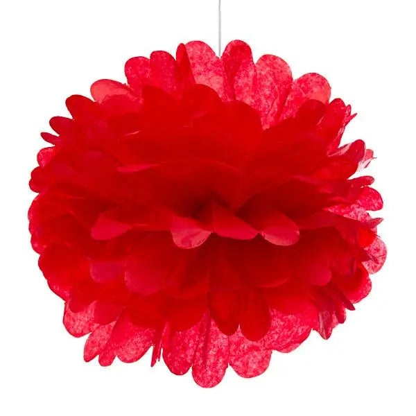 Red Tissue Pom Pom For Discount