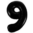 Giant Black Number Foil Balloon - 9 Online Sale