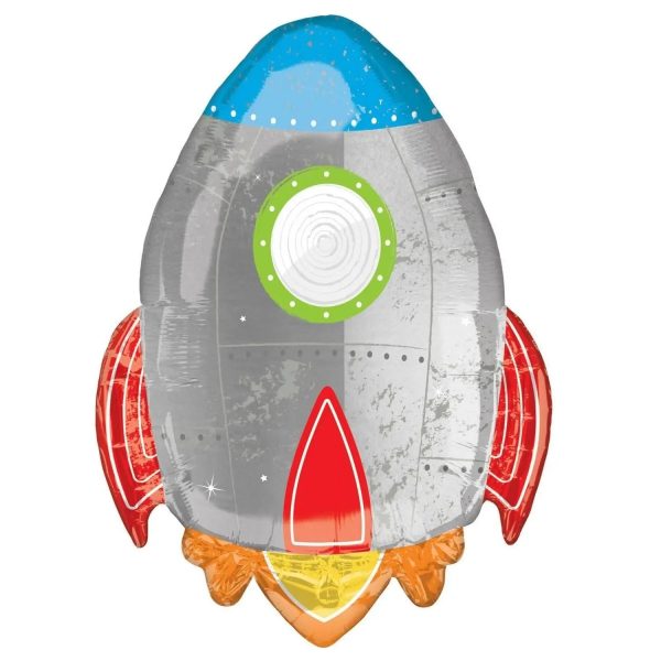 Blast Off Rocket Supershape Foil Balloon on Sale