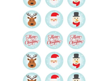 Christmas Character Edible Cupcake Images Cheap