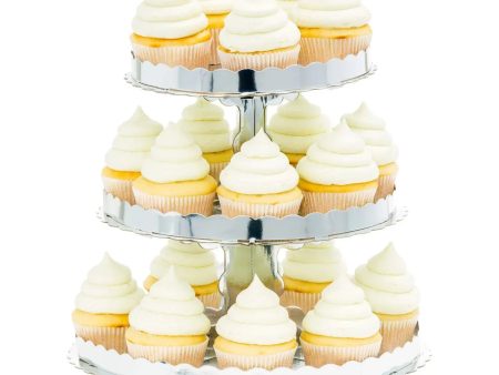 Silver Cupcake Stand Sale