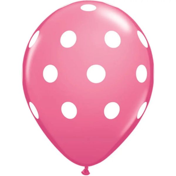 Rose Pink Polka Dot Balloon For Sale