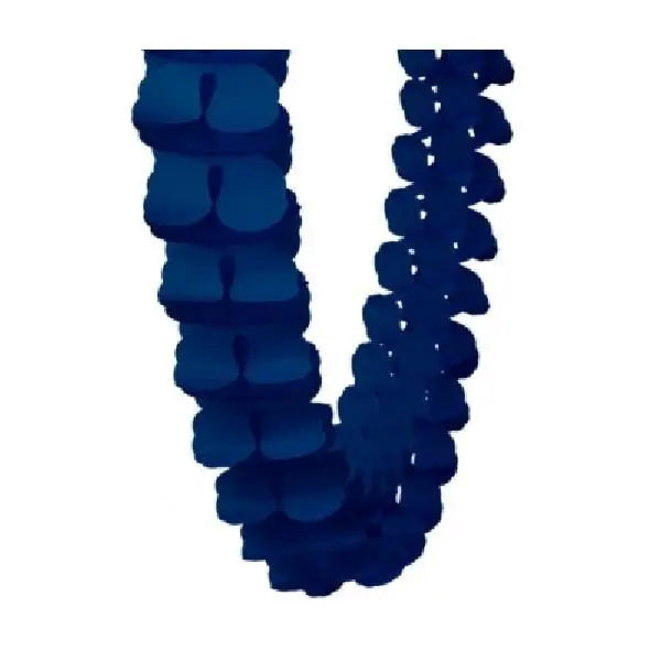 Five Star Navy Blue Honeycomb Garland - 4 Metres For Sale