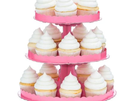 New Pink Cupcake Stand For Cheap