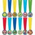 Super Mario Brothers Medals - Pack of 12 Fashion