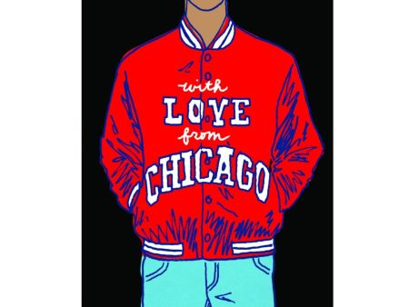 Chicago Satin Jacket Art Print For Discount