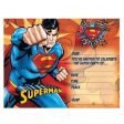 Superman Invitations - 8 Pkt Online Hot Sale