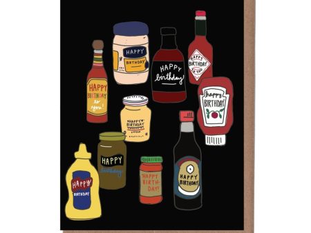 Condiments Birthday Card Sale