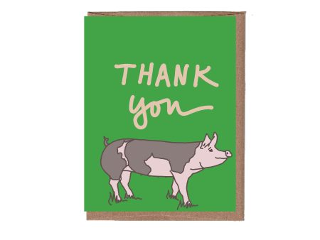 Pig Thank You Note Cheap