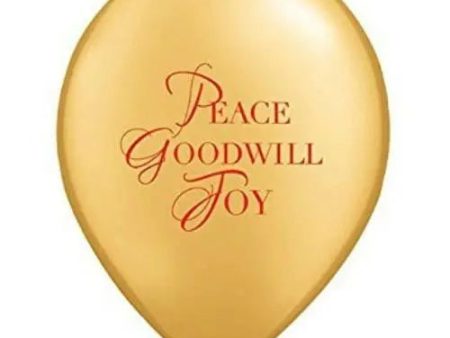 Christmas Peace Goodwill & Joy Balloon - 10 Pack Hot on Sale