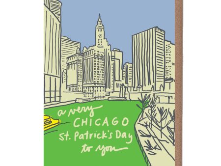 Chicago River St. Patrick s Day Card Online now