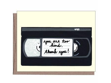 Be Kind VHS Thank You Note For Cheap